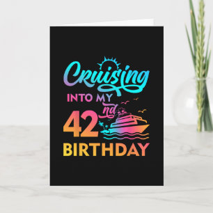 Cruising Into My 42nd Birthday Tropical Cruise Shi Card