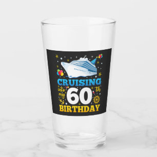 Cruising Into My 60 Birthday Party Square Drinking Glass