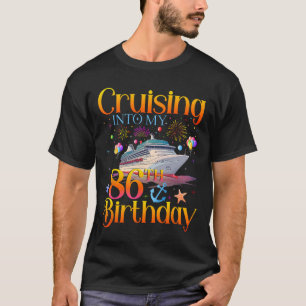 Cruising Into My 86th Birthday Cruise 86 Year Old T-Shirt