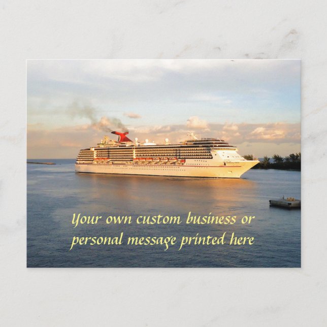 Cruising into Nassau Postcard (Front)