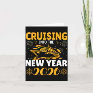 Cruising Into New Year 2026 Family Cruise Matching Card