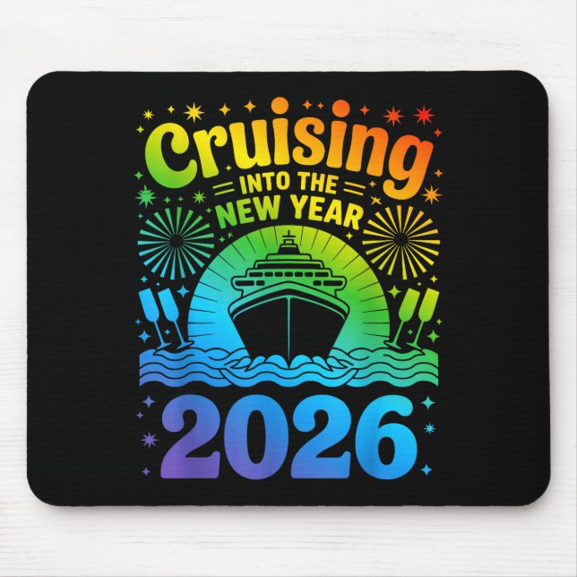 Cruising Into New Year 2026 Lgbtq Pride Cruise Cel Mouse Pad (Front)