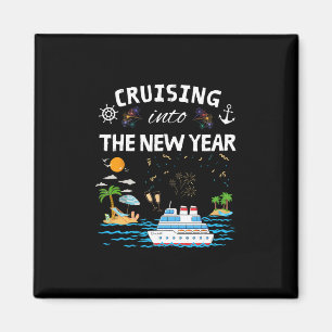 Cruising Into New Year 2026 Match Family Vacation Magnet