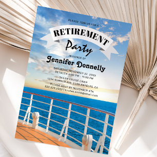 Cruising into Retirement Party Invitation