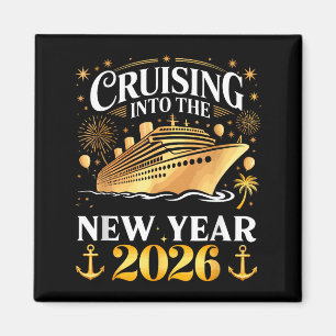 Cruising Into The 2026 New Years Eve Party Family  Magnet