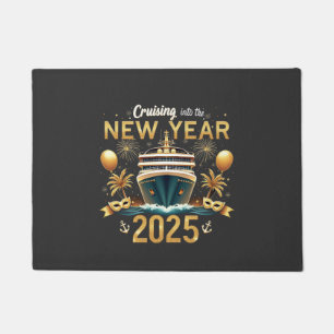 Cruising into the New Year 2025 Eve Family Crew  Doormat
