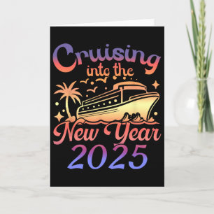 Cruising Into The New Year 2025 Family Vacation Ho Card