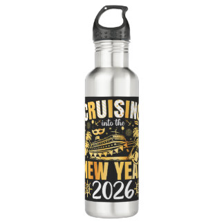 Cruising into the New Year 2026 710 Ml Water Bottle