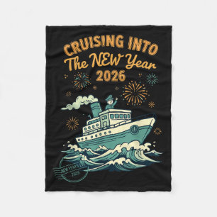 Cruising Into The New Year 2026 Adventure Fleece Blanket