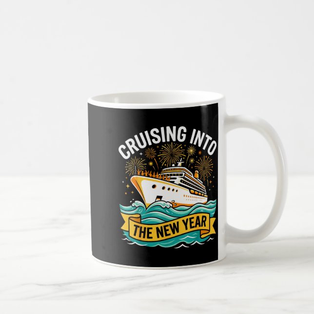 Cruising Into The New Year 2026 Cruise Squad  Coffee Mug (Right)