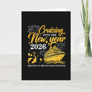 Cruising Into The New Year 2026 Happy New Year 202 Card