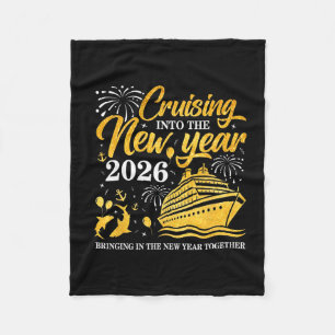 Cruising Into The New Year 2026 Happy New Year 202 Fleece Blanket