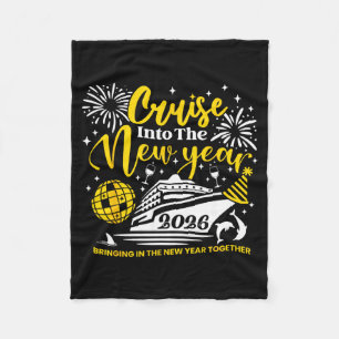 Cruising Into The New Year 2026 Happy New Year 202 Fleece Blanket