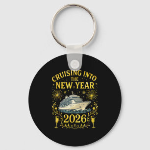 Cruising Into The New Year 2026 Happy New Year Key Ring