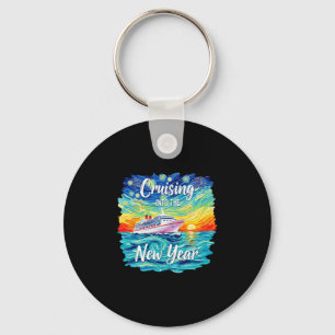 Cruising Into The New Year 2026 Vacation Party Fam Key Ring