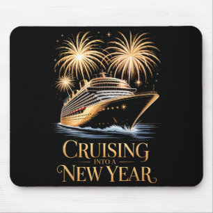 Cruising Into The New Year Family Cruise Ship Happ Mouse Pad