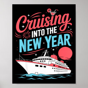 Cruising Into The New Year Trocal Holiday Travel V Poster