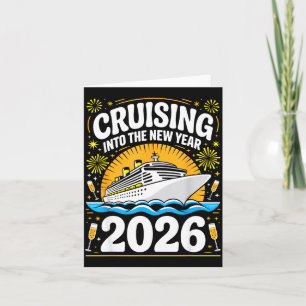 Cruising Into The New Years Eve 2026 Family Matchi Card