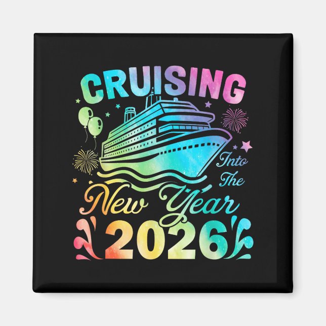 Cruising My Way Into 2026 Happy New Year Anchor Fa Magnet (Front)