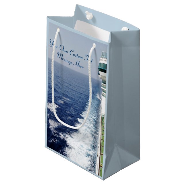 Cruising on Balcony Row Custom Small Gift Bag (Front Angled)