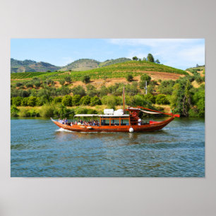 Cruising on the river Douro in Portugal Poster