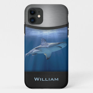 Cruising Shark with name iPhone 11 Case