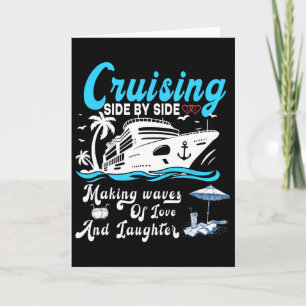 Cruising Side By Side Couple Cruise Summer  Card