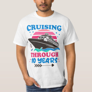 Cruising Through 10 Years Wedding T-Shirt