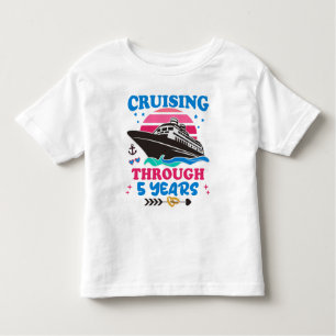 Cruising Through 5 Years Wedding Toddler T-Shirt