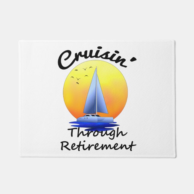 Cruising Through Retirement Doormat (Front)