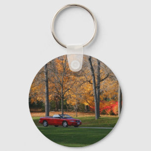 Cruising Through The Park Keychain