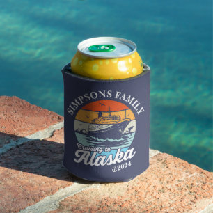 Cruising to Alaska Custom Family Matching Group  Can Cooler