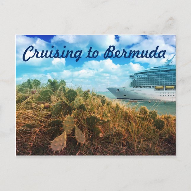 Cruising to Bermuda Post Card (Front)