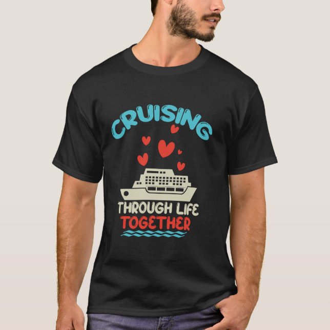 Cruising Trip 2024 Family Anniversary Trip Couples T-Shirt (Front)