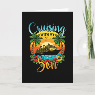 Cruising With My Son Mum Dad Cruise Vacation Match Card