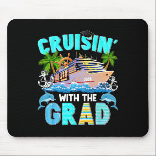 Cruising With The Grad 2026 Graduation Cruise Trip Mouse Pad