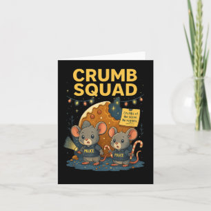 Crumb Squad Funny Cookie Mouse Christmas Design Card