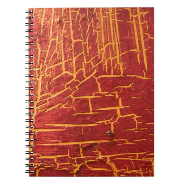 Crumbling old paint on a steel plate. abstract, ag notebook (Front)