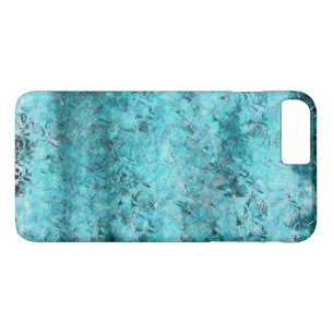 Crumpled blue neon paper iPhone 8 plus/7 plus case