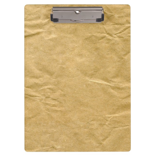 Crumpled Cardboard Texture Clipboard (Front)