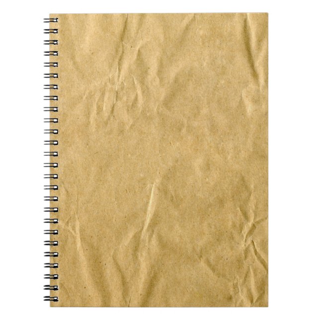 Crumpled Cardboard Texture Notebook (Front)