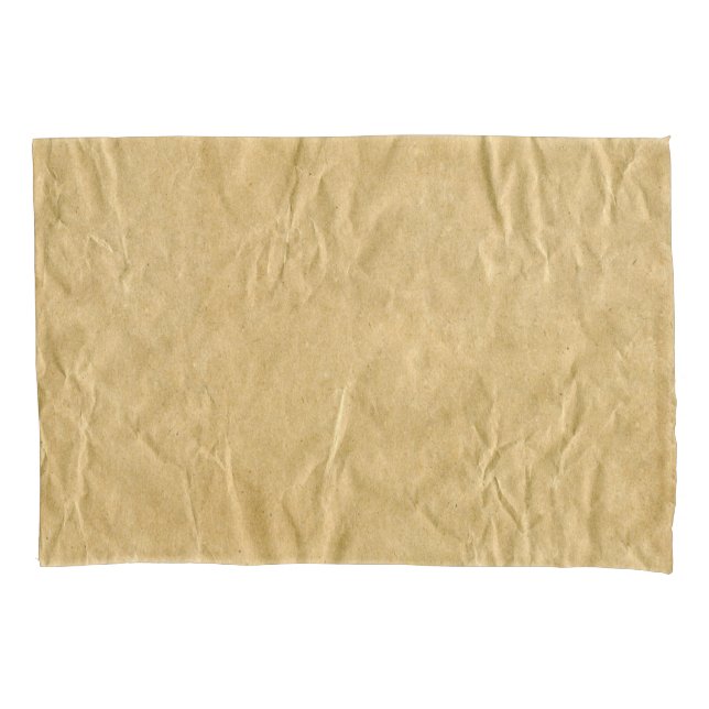 Crumpled Cardboard Texture Pillowcase (Front)