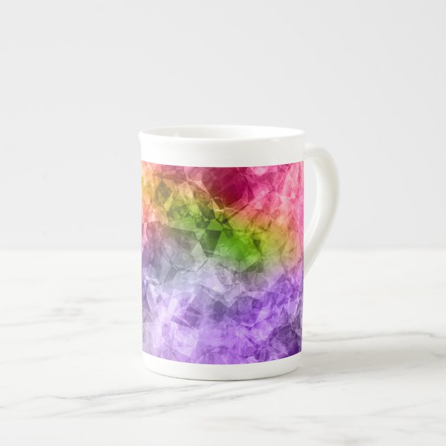 Crumpled Exotic Texture Bone China Mug (Front Right)