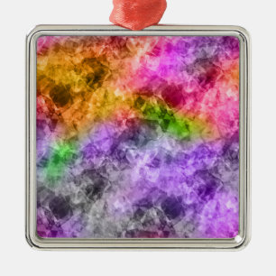 Crumpled Exotic Texture Metal Ornament