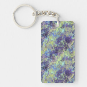 Crumpled Lavender Texture Key Ring