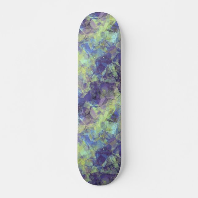 Crumpled Lavender Texture Skateboard (Front)