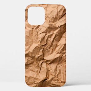 crumpled paper as backgroundabstract, graphic deco iPhone 12 case
