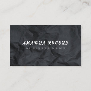 Crumpled Paper Background Business Card
