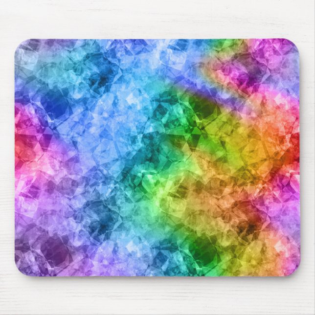 Crumpled Peacock Blue Texture Mouse Pad (Front)