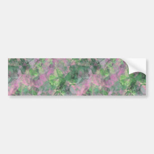 Crumpled Spring Green Texture Bumper Sticker